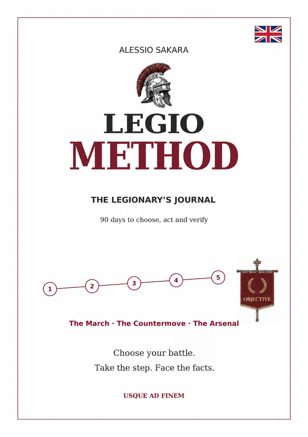 Copertina inglese di Metodo LEGIO — The Legionary’s Notebook