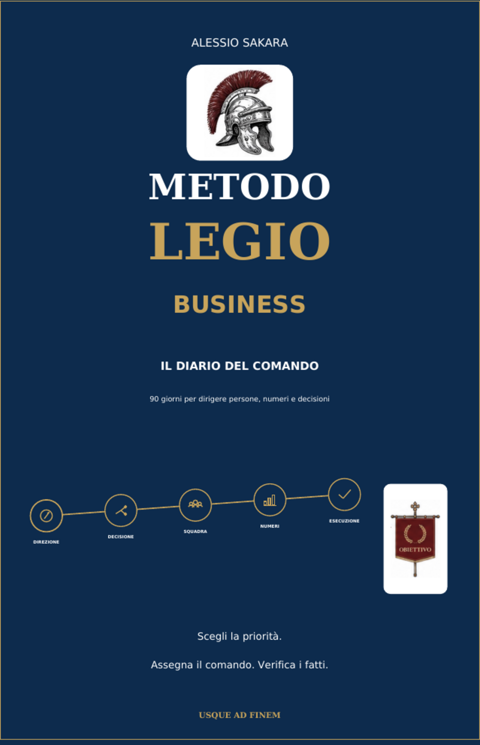 Copertina italiana di Metodo LEGIO Business — Il Diario del Comando
